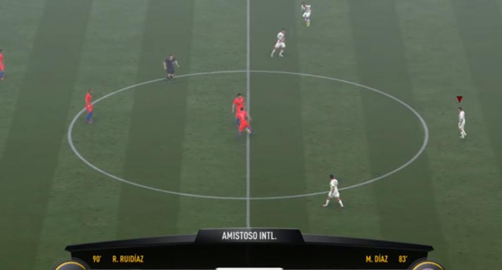 Un partido en Playstation 4 simula un encuentro entre Perú y Chile. (foto: captura)
