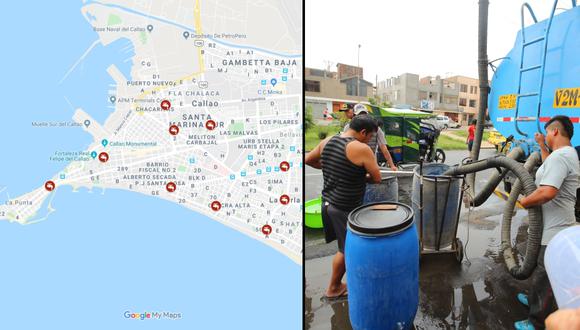 Durante dos días se cortará el servicio de agua potable en cuatro distritos del Callao. (Imagen: El Comercio)