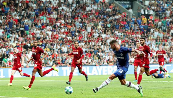 Liverpool vs. Chelsea: Giroud marcó el 1-0 en la Supercopa de Europa tras jugadón de Pulisic. (Foto: EFE)