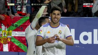 Marco Asensio aprovechó un rebote del arquero y marcó el 2-1 del Real Madrid vs. Osasuna | VIDEO