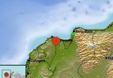 Sismo de magnitud 4,3 sacude el Caribe colombiano