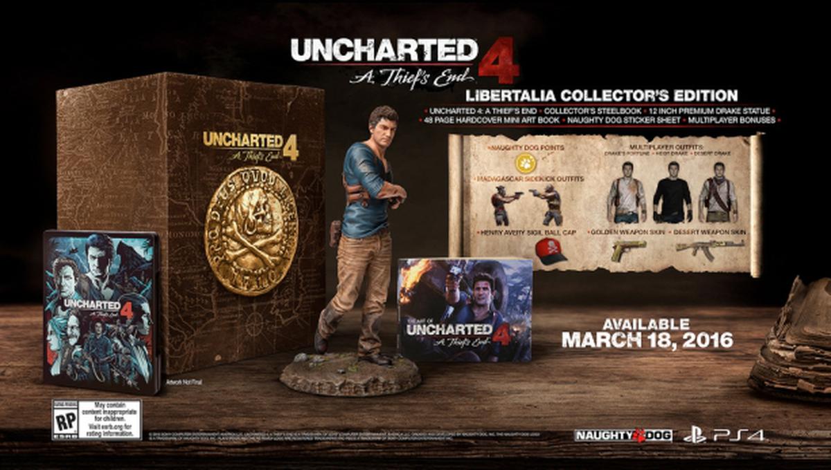 Sony anuncia fecha de lanzamiento de Uncharted 4