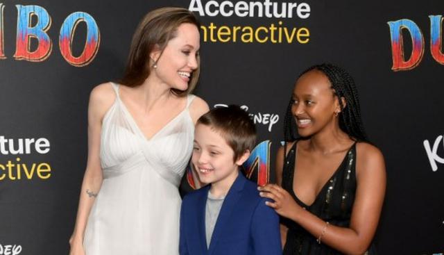 “Dumbo”: Angelina Jolie asiste a la premiere junto a sus hijos (Foto: AFP)