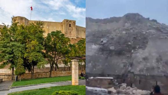 El castillo Gaziantep, reconocido por su valor histórico y turístico, terminó en escombros tras el terremoto en Turquía.