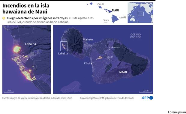 Fire in Hawaii.  (AFP).