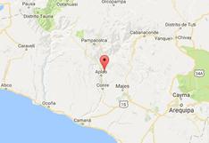 Sismo de 3,9 grados en Arequipa fue percibido sin causar daños