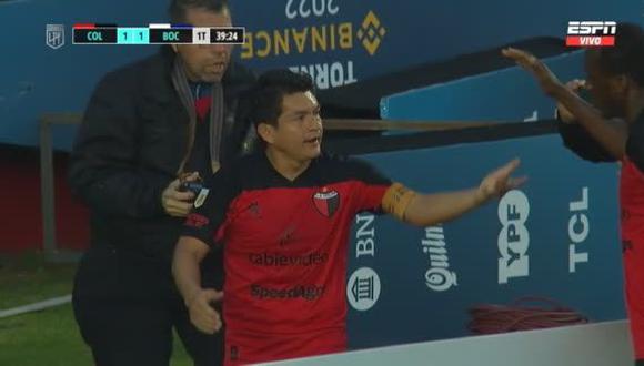 Gol de penal del 'Pulga' Rodríguez para el 1-1 en Boca vs. Colón. (Captura: ESPN)