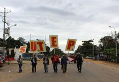 Puerto Maldonado: maestros bloquean ingreso a aeropuerto [FOTOS]