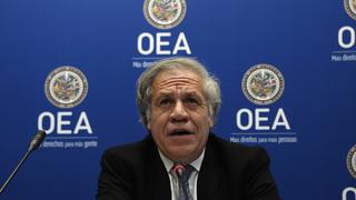 Secretario general de OEA comparte preocupación de Comunidad Andina sobre crisis política en Perú