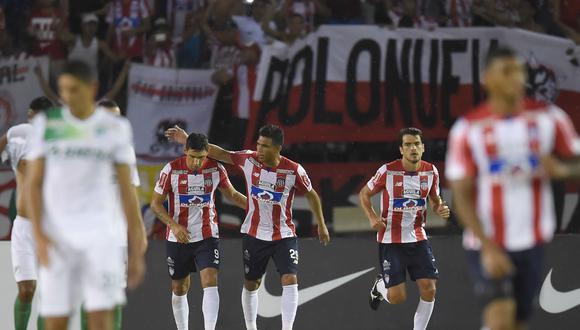 Junior ganó 3-2 a Deportivo Cali por penales y pasó a los octavos de la Sudamericana. (Foto: AFP)