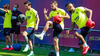 FC Barcelona: Lionel Messi no entrenó a la par de sus compañeros