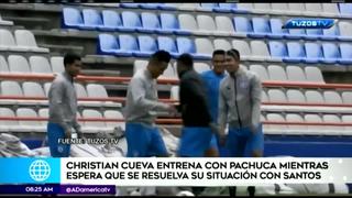 Christian Cueva entrena con Pachuca a la espera de su desvinculación con Santos