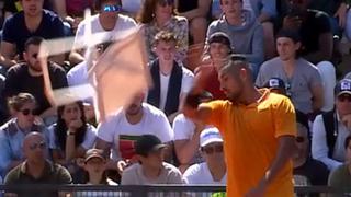 Masters 1000 de Roma: descalifican a Kyrgios por lanzar una silla y hacer berrinche [VIDEO]