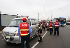 ATU envía al depósito a 26 vehículos en segundo megaoperativo contra el transporte informal en Lima