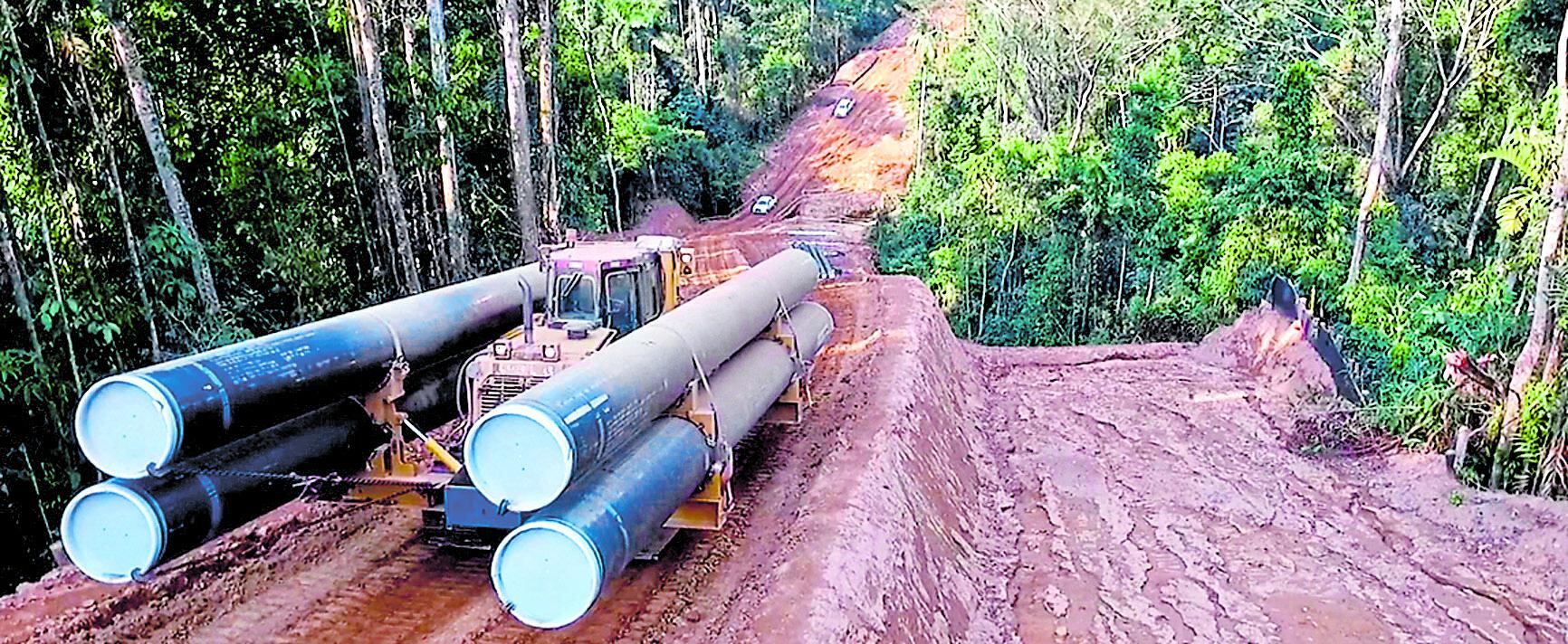 " El ducto estaba siendo construido para transportar mucho más gas del que la demanda del denominado nodo energético requería".