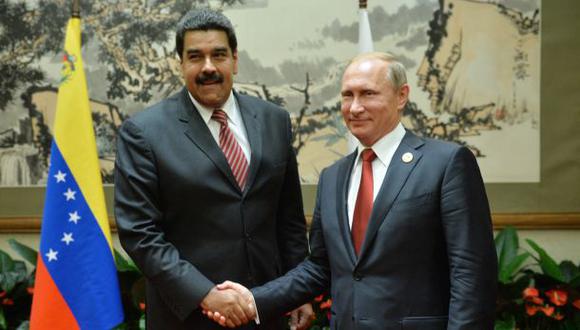 El mandatario venezolano y el presidente de Rusia, Vladimir Putin. (Foto: REUTERS)