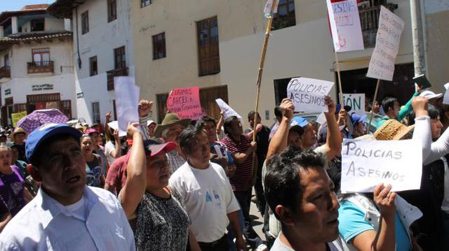 Cajamarca: policías se atrincheran en comisaría ante protestas - 1