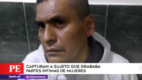Sujeto fue capturado por la Policía Nacional. (Foto: Captura América Noticias)