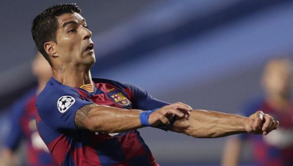 Luis Suárez anotó el gol  que significó el 4-2 en el Barcelona vs. Bayern Múnich. (Foto: AFP)