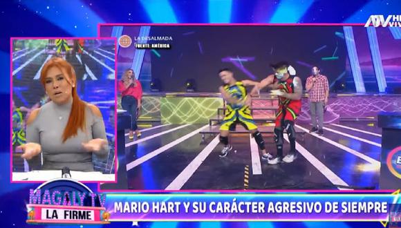 Magaly Medina criticó el comportamiento de Mario Hart en "Esto es guerra". (Foto: Captura América TV).
