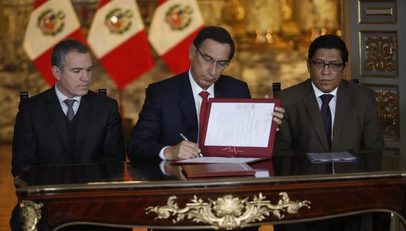 El presidente Vizcarra promulgó las autógrafas a un día de que se venza el plazo reglamentario para hacerlo. (Piko Tamashiro)
