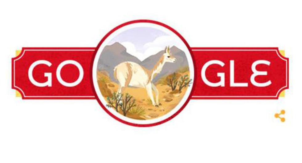 Google publicó doodle para celebrar Fiestas Patrias por el 199 Aniversario de la Independencia del Perú. (Foto: Captura Google)