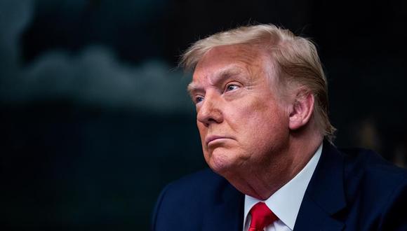 El presidente de Estados Unidos, Donald Trump, habla en la Sala Diplomática de la Casa Blanca el día de Acción de Gracias el 26 de noviembre de 2020. (EFE / EPA / Erin Schaff / POOL).