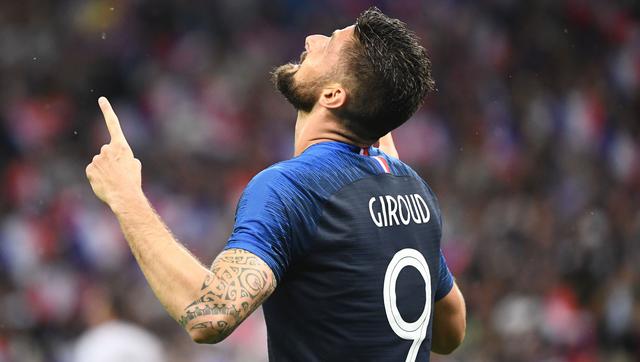 Gol de Giroud ante Irlanda. (Video: YouTube/Foto: AFP)