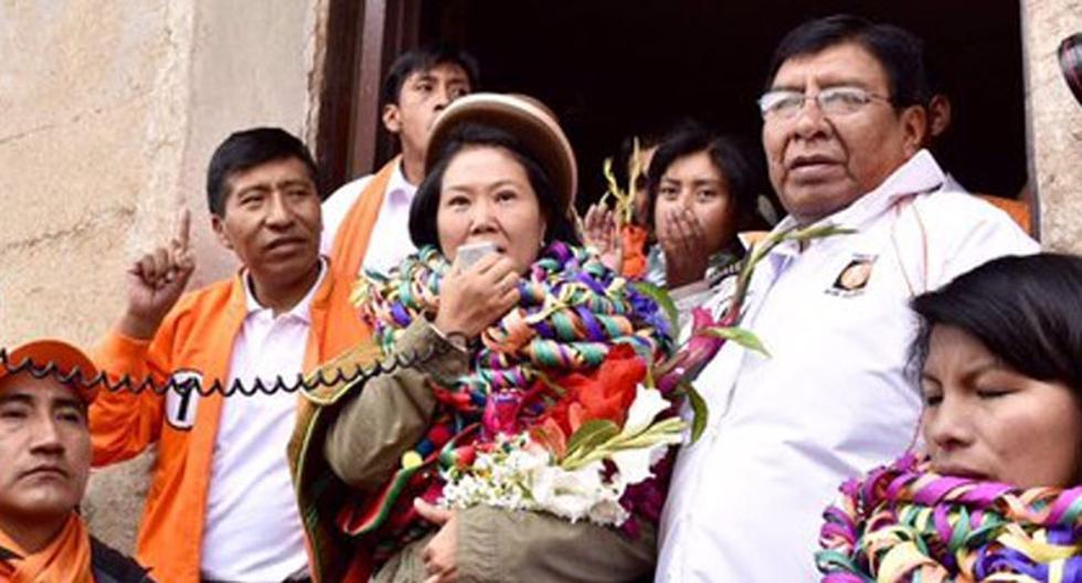 Lanzaron huevos a candidata Keiko Fujimori en un mitin en Cusco. (Foto: Andina)