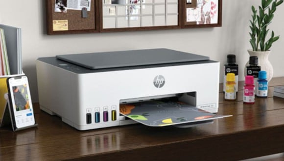 Esta impresora con inyección de tinta te permitirá iniciar un emprendimiento o personalizar tus accesorios desde casa. (Foto: HP)