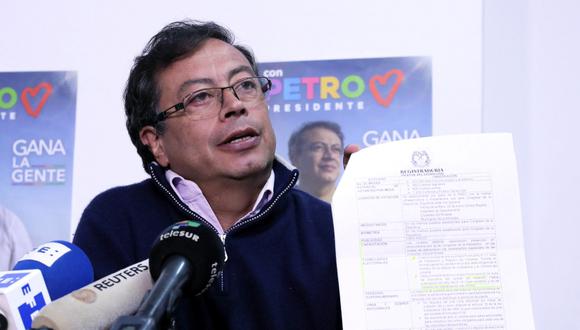 El precandidato presidencial colombiano Gustavo Petro denunció un posible fraude electoral. (Foto: EFE/Mauricio Dueñas Castañeda)