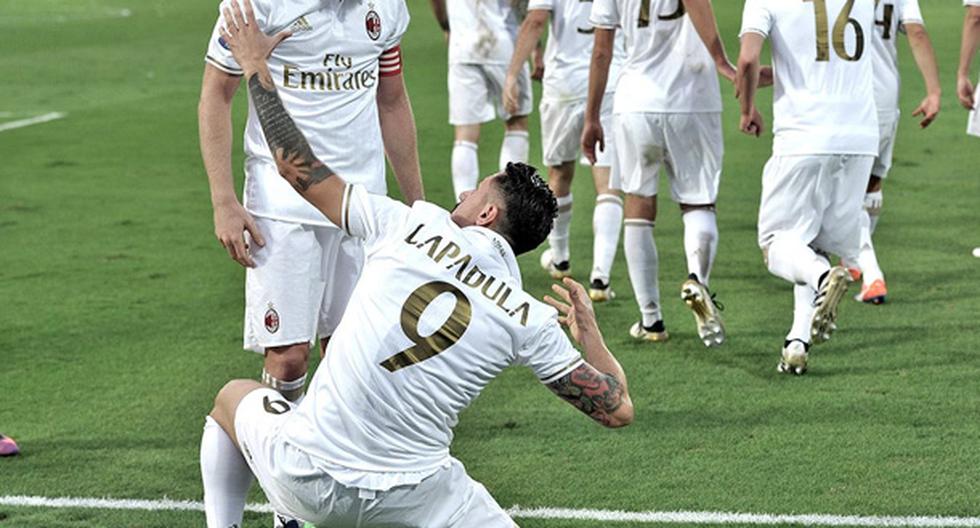 Gianluca Lapadula anotó gol de taco en el partido Milan vs Palermo por la Serie A. (Foto: AC Milan)