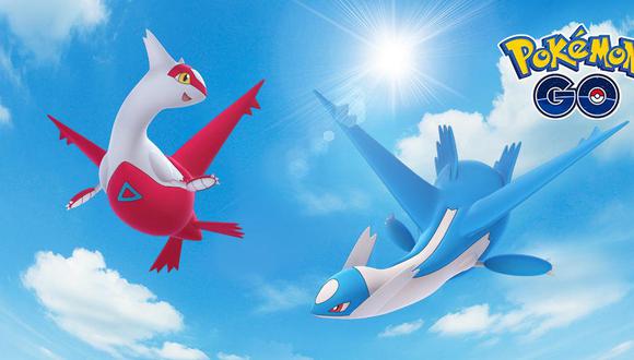 Latias a la izquierda y Latios a la derecha. Estos pokémones son legendarios de Hoenn. (Foto: Pokémon Go)