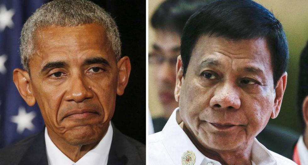 Rodrigo Duterte y Barack Obma. (Foto: EFE)