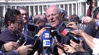 PPK destacó conversación amena con el papa Francisco en el Vaticano