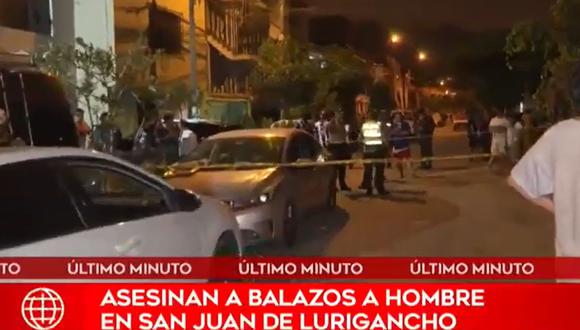 Sicarios asesinan a hombres en los exteriores de la casa del teniente alcalde de San Juan de Lurigancho. (Foto: América Noticias)