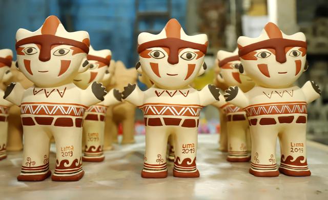 Estas son las cerámicas que se entregarán a los ganadores de medallas de los Panamericanos. (Fotos. Lima 2019)