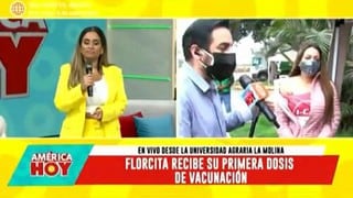 Florcita Polo llora previo a recibir vacuna contra COVID-19 | VIDEO