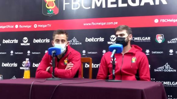 Fernando Alloco y Martín Pérez Guedes declararon tras la victoria de Melgar. (Video: Virginia Siaden)