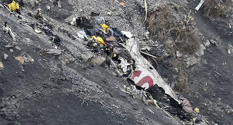 Avión de Germanwings se estrelló en Francia, muriendo todos sus pasajeros. (Foto: Agencias)