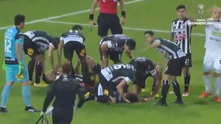 Copa Sudamericana: gritos, angustia y lágrimas tras fuerte choque de cabezas | VIDEO