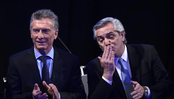 Mauricio Macri y Alberto Fernández tienen como principal reto revertir la crisis económica que vive Argentina. (Foto: AFP).