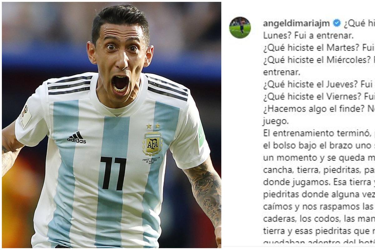 Ángel Di María y su carta más descarnada que se volvió viral: 