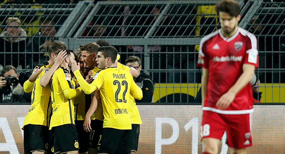 Borussia Dortmund no deslumbró, pero sí le ganó al modesto Ingolstadt por la Bundesliga (Foto: EFE)