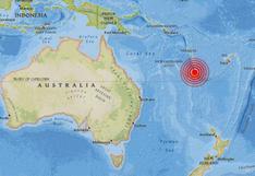 Pacífico Sur: terremoto de 7 grados sacudió Nueva Caledonia