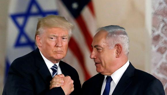 Donald Trump y Benjamin Netanyahu en una imagen del 23 de mayo del 2017 en Jerusalén. (REUTERS/Ronen Zvulun).