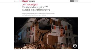 Sismo en Loreto: así informó el mundo sobre el potente terremoto | FOTOS