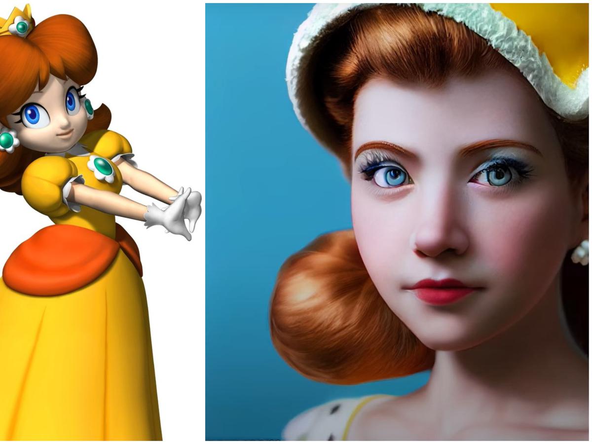 Así se vería la Princesa Peach de Mario Bros en la vida real, según la  Inteligencia Artificial