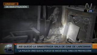 La destrucción que dejó el incendio en cine de Larcomar [VIDEO]