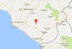 Sismo de 4,3 grados en Tacna originó susto, pero sin causar daños